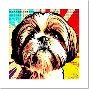 Shih Tzu pop art Posters and Art